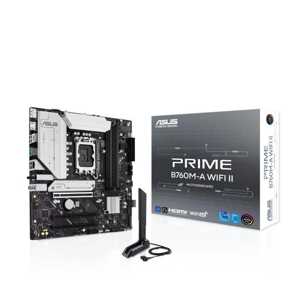 ASUS Prime B760M-A WiFi II (90MB1NF0-M0EAY0) (UA) Бренд: ASUS; Тип роз'єму CPU: Socket 1700;