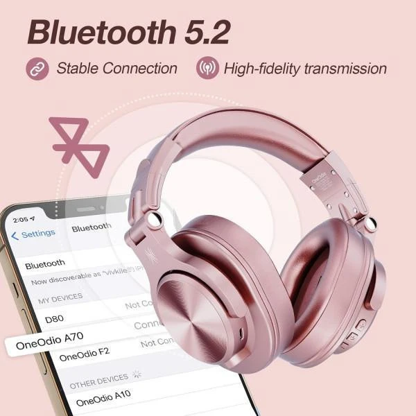 Наушники с микрофоном OneOdio Fusion A70 Black Gold (UA)