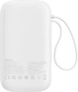 Зовнішній акумулятор Baseus QPow2 20000mAh 22.5W Dual-Cable White (P10055002223-00) (UA)