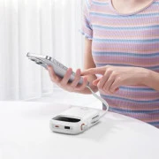 Зовнішній акумулятор Baseus QPow2 20000mAh 22.5W Dual-Cable White (P10055002223-00) (UA)