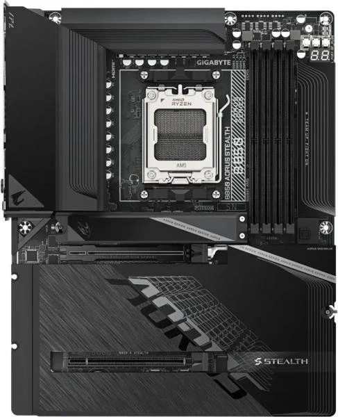 GIGABYTE B850 AORUS STEALTH (UA) Бренд: GIGABYTE; Тип роз'єму CPU: Socket AM5;