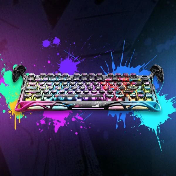 Gravastar Mercury V75 Pro Magnetic Jade Gaming Neon Graffiti (GS_V75_PRO_CG_BLK) (UA)
