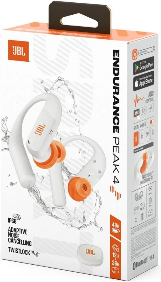 Навушники JBL Endurance Peak 4 White (JBLENDUPEAK4WHT) (UA)