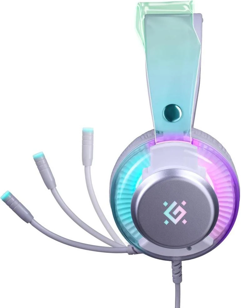 Навушники з мікрофоном Defender Glitch White (62490) (UA)