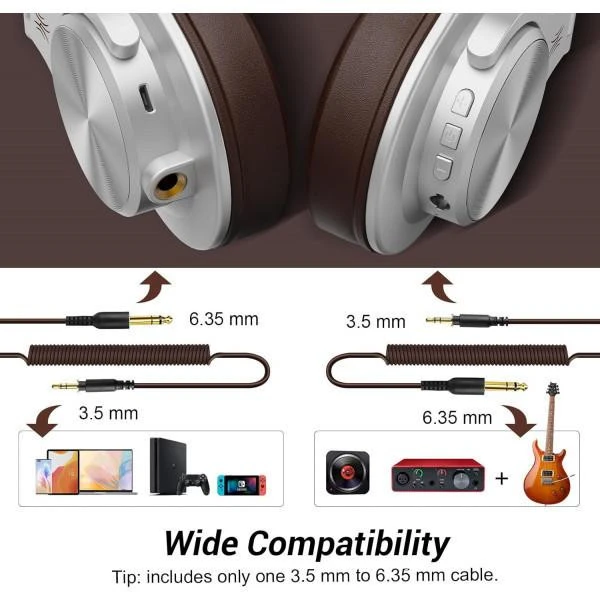 Наушники с микрофоном OneOdio Fusion A70 Silver Brown (UA) Бренд: OneOdio; Способ подключения: