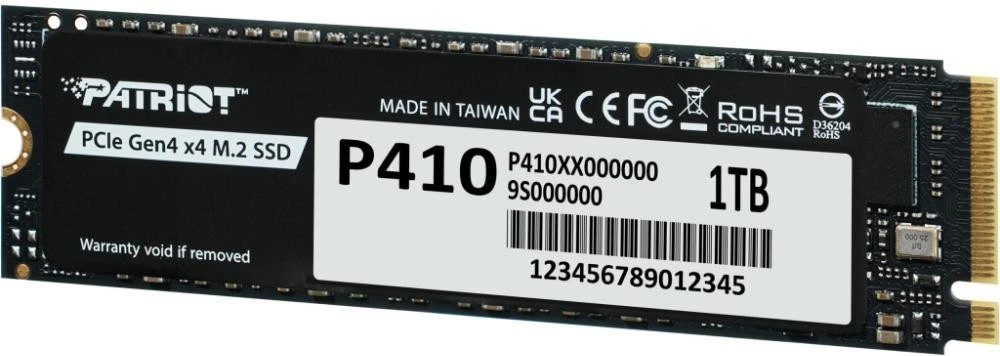 PATRIOT P410 1 TB (P410P1TBM28H) (UA) Бренд: PATRIOT; Лінійка: P410; Об'єм, ГБ: