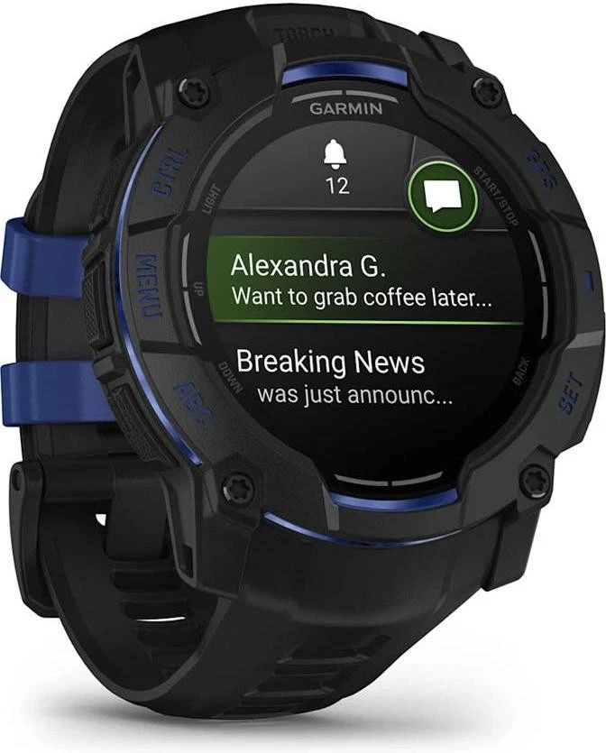 Смарт-часы Garmin Instinct 3 50mm AMOLED Black with Black Band (010-03020-03) (UA)