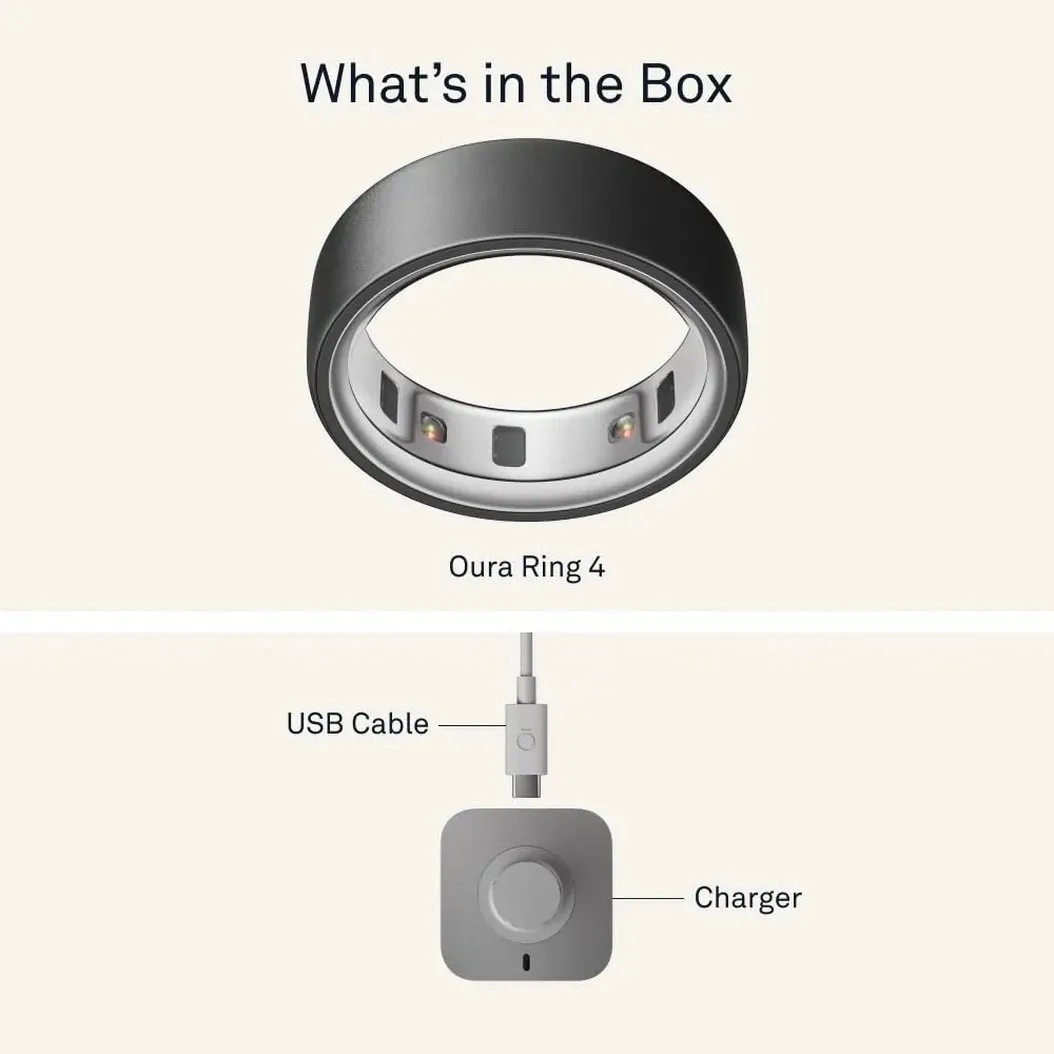 Oura Ring 4 Black Size 12 (JZ90-54144-12) Бренд: Oura; Линейка: Ring 4; Размер