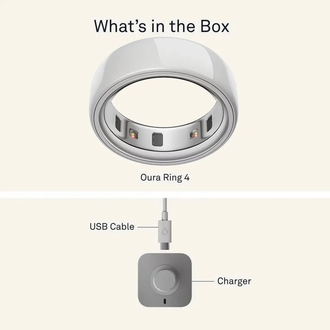 Oura Ring 4 Ceramic Cloud Size 6 (JZ90-57460-06)