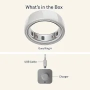 Oura Ring 4 Ceramic Cloud Size 7 (JZ90-57460-07)
