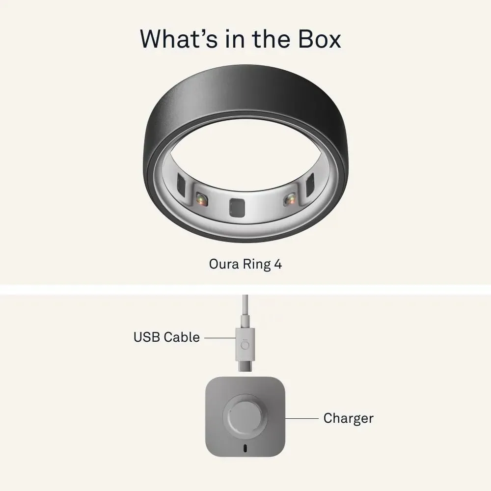 Oura Ring 4 Stealth Size 7 (JZ90-54218-07) Бренд: Oura; Линейка: Ring 4; Размер