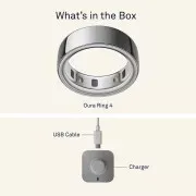 Oura Ring 4 Brushed Silver Size 9 (JZ90-54220-09)