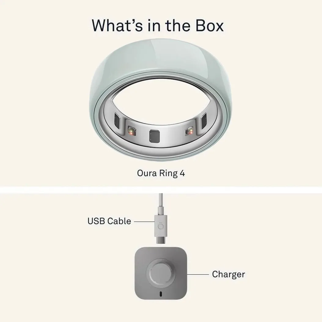 Oura Ring 4 Ceramic Tide Size 8 (JZ90-57461-08)