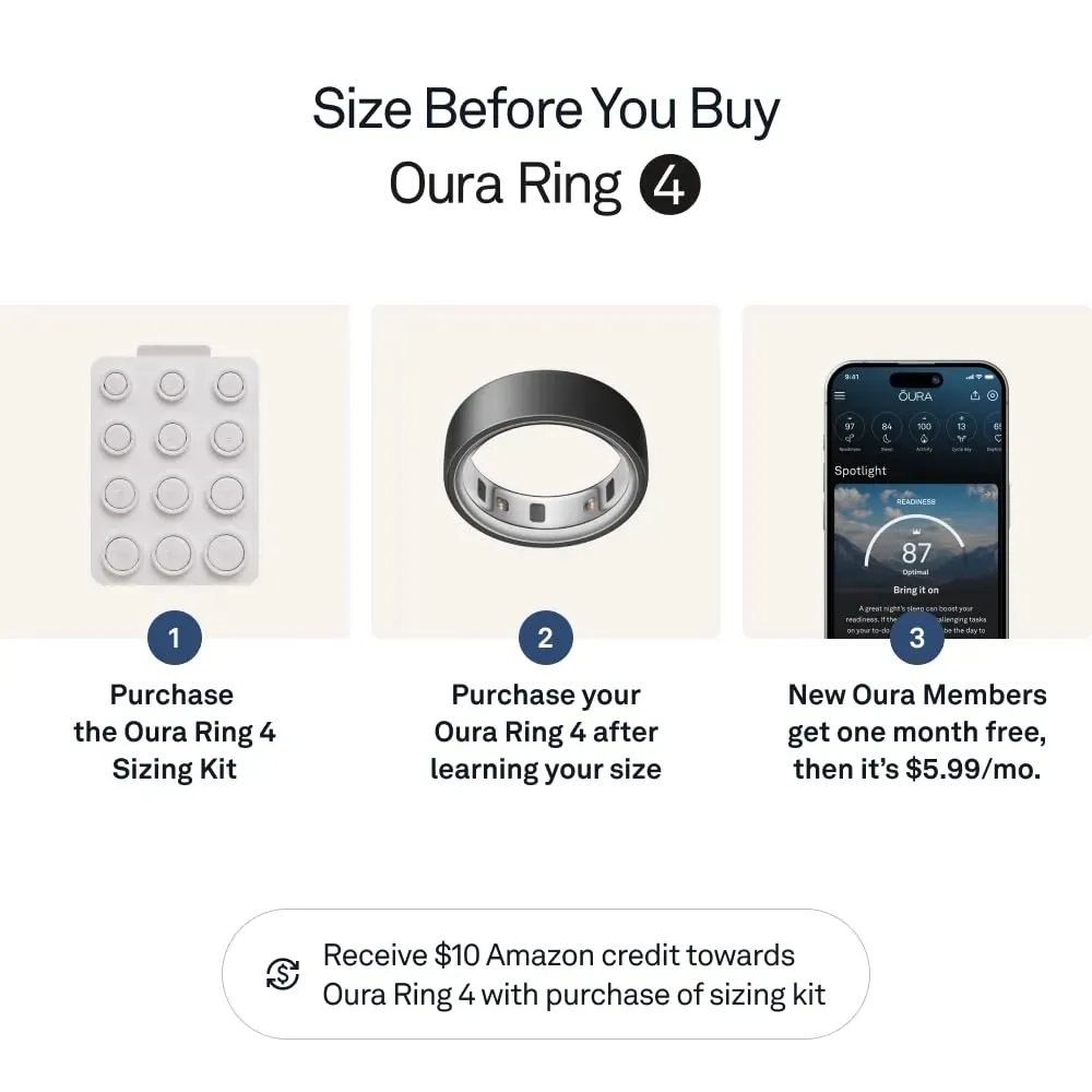 Oura Ring 4 Stealth Size 7 (JZ90-54218-07)