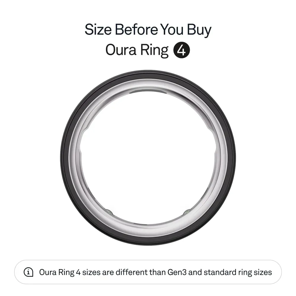 Oura Ring 4 Stealth Size 7 (JZ90-54218-07)