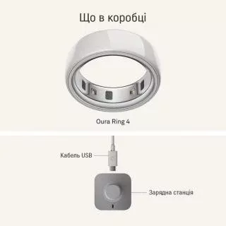 Oura Ring 4 Ceramic Cloud Size 6 (JZ90-57460-06)