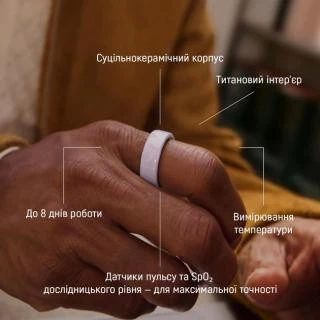 Oura Ring 4 Ceramic Tide Size 9 (JZ90-57461-09) Бренд: Oura; Лінійка: Ring 4; Розмір