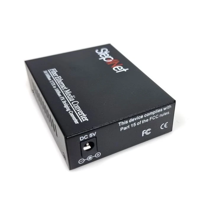 10/100Base-TX до 100Base-FX, SM, 1550nm, SC/PC, 20км Step4Net (MC-R-0,1-1SM-1550nm-20-LFP) (UA) Швидкість передачі даних: 100Mbps;