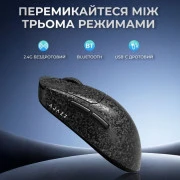 Ajazz AJ199 MAX Carbon fiber Wireless/Bluetooth/USB Black (AJ199-MAX-B) (UA)