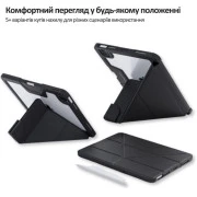 Чехол для планшета BeCover Rugged Origami Transparent Apple iPad Pro 11 2020/2021/2022 Black (714969) (UA)