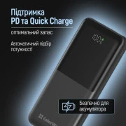 ColorWay 10 000 mAh PD/22.5W, QC/3.0, LCD, Black (CW-PB100LPB3BK-PDD) (UA)
