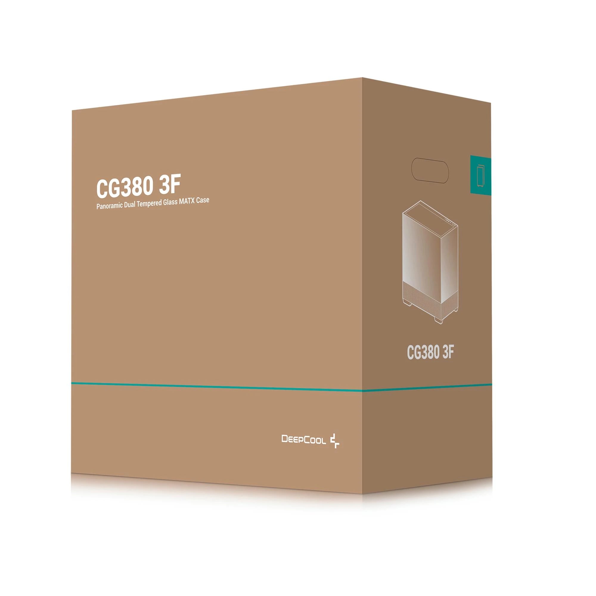DeepCool CG380 3F Black (R-CG380-BKAGM3-G) без БП (UA) Типорозмір: Midi-Tower; Форм-фактор