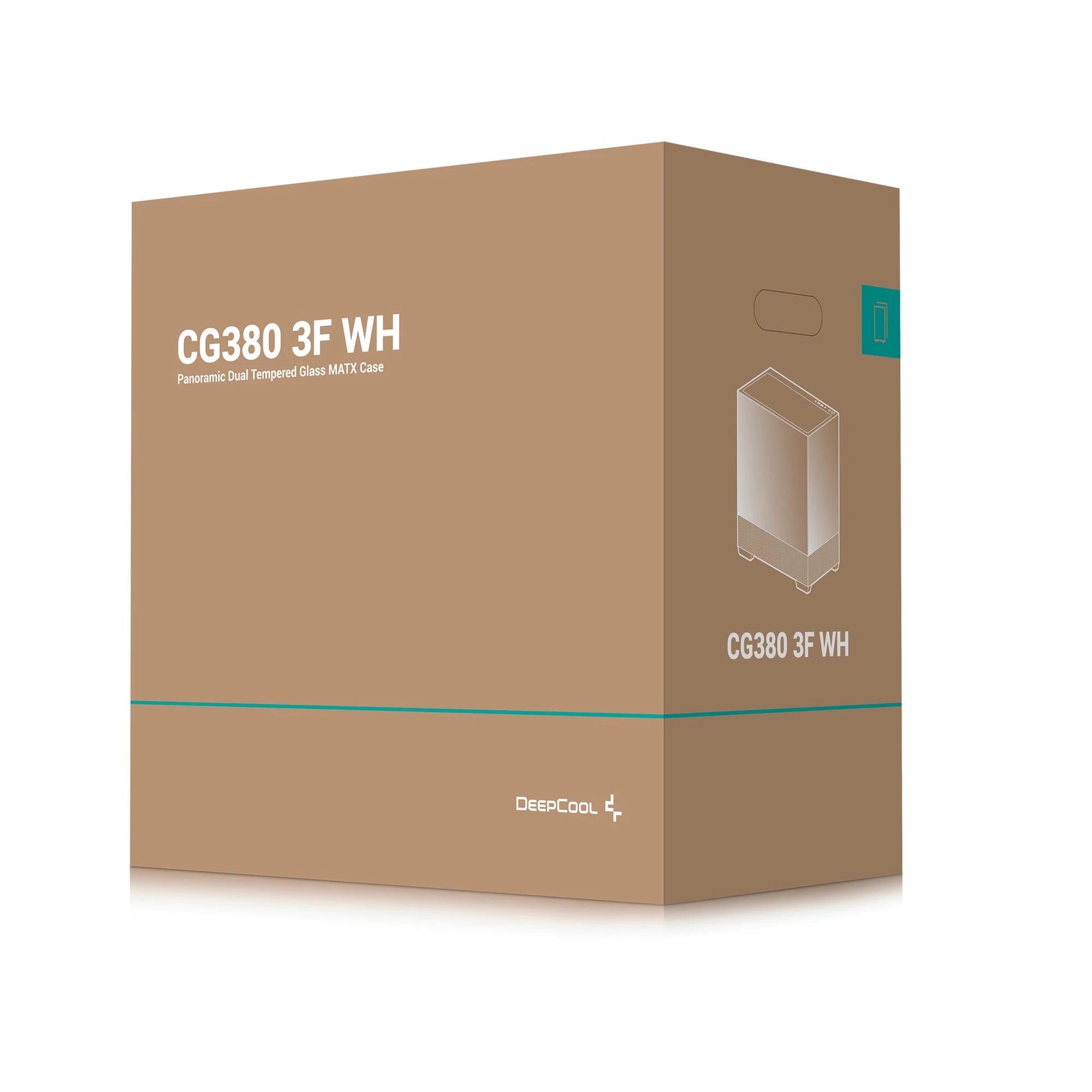 DeepCool CG380 3F White (R-CG380-WHAGM3-G) без БП (UA) Типорозмір: Midi-Tower; Форм-фактор