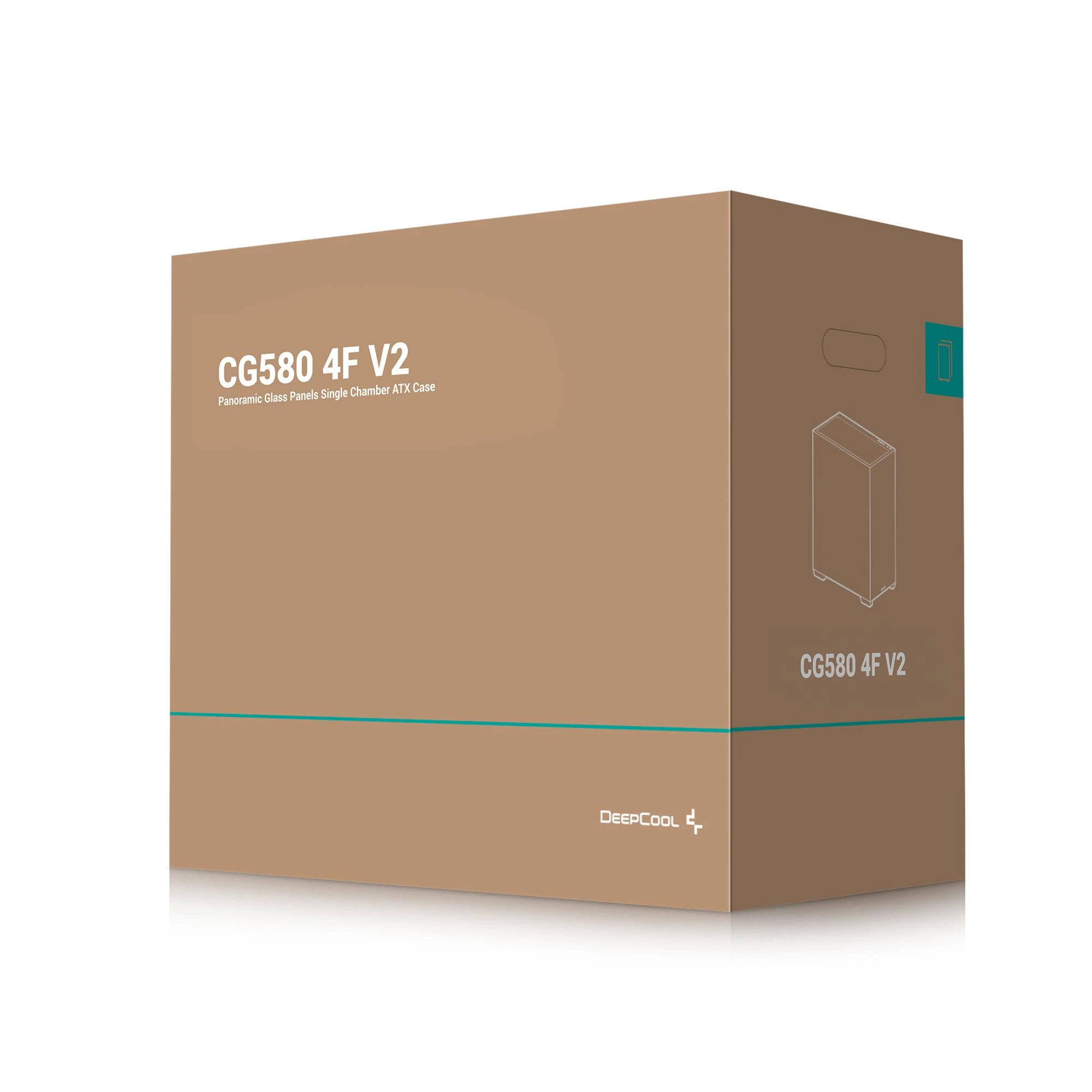 DeepCool CG580 4F V2 Black (R-CG580-BKADA4-G-2) без БП (UA) Типорозмір: Midi-Tower; Форм-фактор