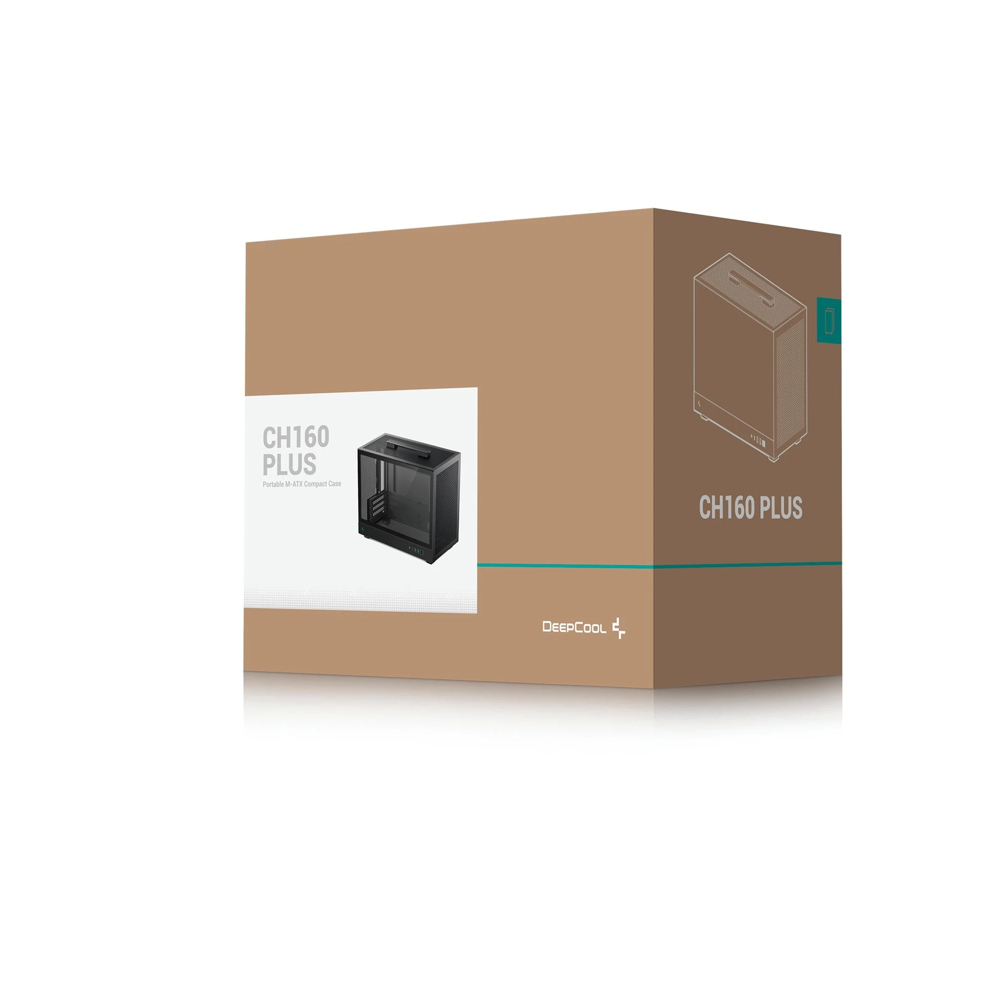 DeepCool CH160 Plus Black (R-CH160-BKNGM0-G) без БП (UA) USB 2.0: ні; Аудіо роз'єми: 1; USB 3.x: 2; USB