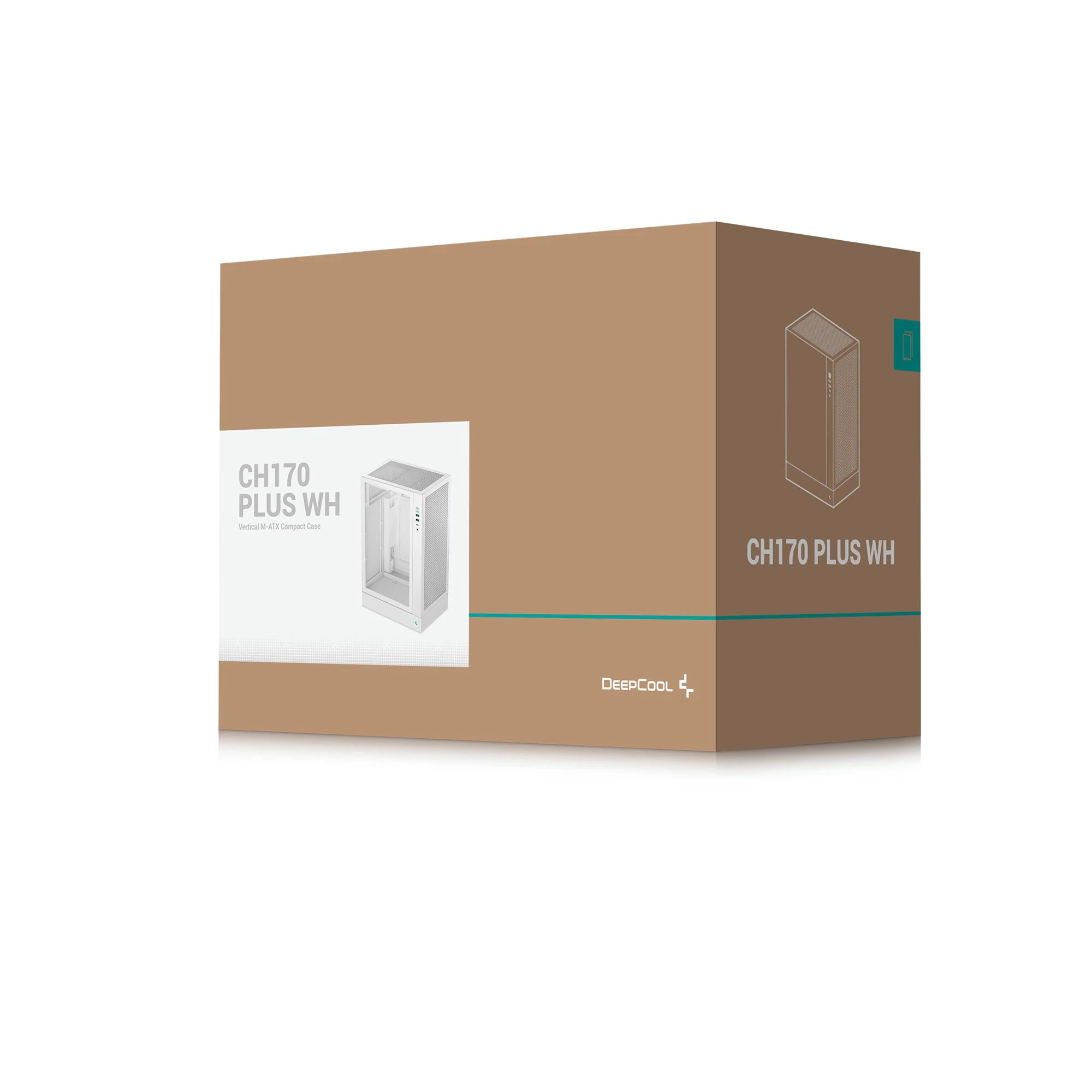 DeepCool CH170 Plus White (R-CH170-WHNGM0-G) без БП (UA) USB 2.0: ні; Аудіо роз'єми: 1; USB 3.х: 2;