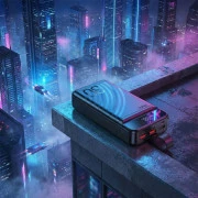 HOCO 30000mAh Element PD/20W, QC/22.5W, LED Lamp, Black (J123B / 714735) (UA)