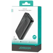 JOYROOM 20000mAh 22,5W PD, QC/3.0, 2*USB-A, USB-C In/Out Black (JR-PBF16) (UA)