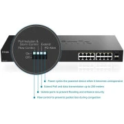 Коммутатор сетевой D-Link DGS-1018P (UA)