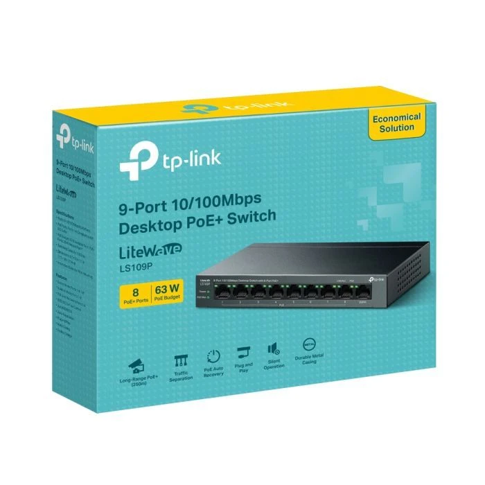 Комутатор мережевий D-Link LS109P (UA)