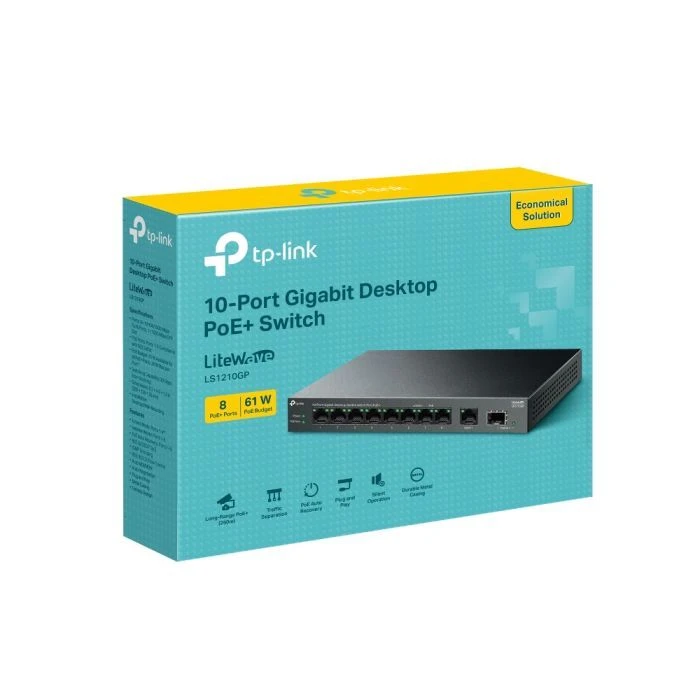 Комутатор мережевий D-Link LS1210GP (UA)