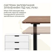 Компьютерный стол Sihoo D03 Walnut/Black (D03-104/D03-108) (UA)