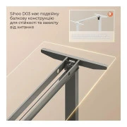 Компьютерный стол Sihoo D03 Walnut/Black (D03-104/D03-108) (UA)