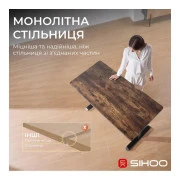 Компьютерный стол Sihoo D03 Walnut/Black (D03-104/D03-108) (UA)