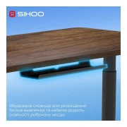 Комп'ютерний стіл Sihoo D05 Walnut/Black (D05-104/D05-107) (UA)