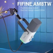 Мікрофон Fifine AM8TW USB/XLR White (AM8TW) (UA)