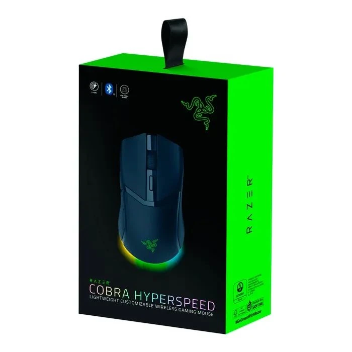 Razer Cobra Hyperspeed Wireless/Bluetooth/USB Black (RZ01-05570100-R3G1) (UA) Тип: Ігрові; Призначення: для
