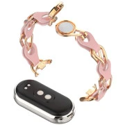 Ремешок для фитнес браслета Armorstandart Chain Wristband для Xiaomi Smart Band 10/9/8 Pink (ARM86888) (UA)