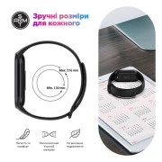 Ремешок для фитнес браслета Armorstandart для Xiaomi Smart Band 10/9/8 Black (ARM86906) (UA)