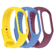 Ремінець для фітнес браслета Armorstandart комплект 3шт Xiaomi Mi Band 7/6/5 New Style Viola (ARM87046) (UA)