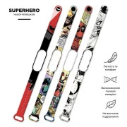 Ремінець для фітнес браслета Armorstandart комплект 4шт Xiaomi Mi Band 7/6/5 Superhero (ARM59728) (UA)