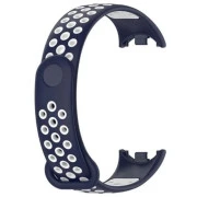 Ремінець для фітнес браслета BeCover Vents Style для Xiaomi Mi Smart Band 10 Blue-White (713632) (UA)