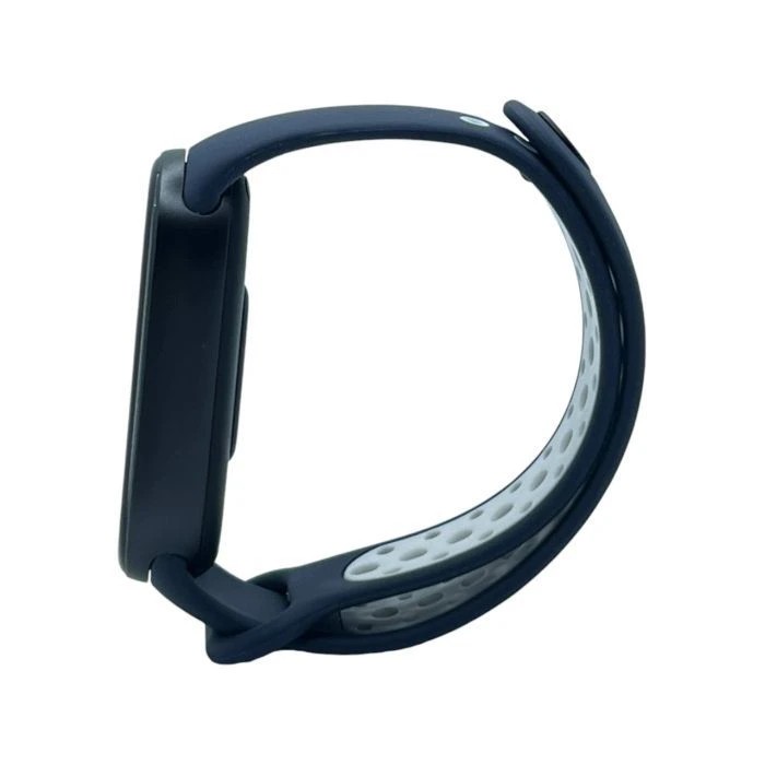Ремешок для фитнес браслета BeCover Vents Style для Xiaomi Mi Smart Band 9 Blue-White (711987) (UA)