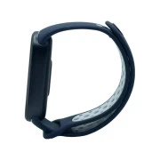 Ремінець для фітнес браслета BeCover Vents Style для Xiaomi Mi Smart Band 9 Blue-White (711987) (UA)