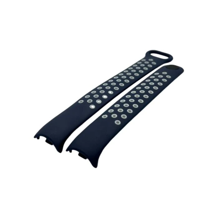 Ремешок для фитнес браслета BeCover Vents Style для Xiaomi Mi Smart Band 9 Blue-White (711987) (UA)