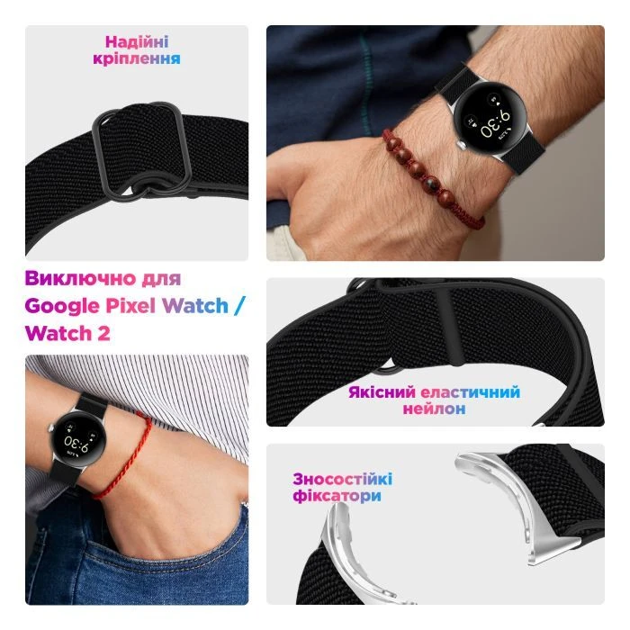 Ремінець для смарт-годинників Armorstandart Google Pixel Watch / Watch 2 / Watch 3 41 mm Червоний (ARM75426) (UA)